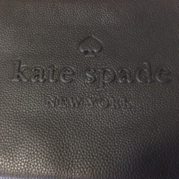 NWOT Kate Spade New York Leather Clutch/Pouch Black - Picture 3 of 8